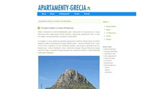 Desktop Screenshot of apartamenty-grecja.pl