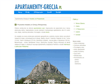 Tablet Screenshot of apartamenty-grecja.pl